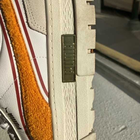 Burgundy and mustard, yellow platform pumas - Picture 6 of 8